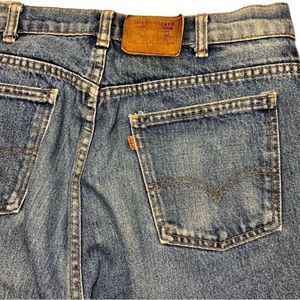 80s VINTAGE ORANGE TAB LEVI’S 619 Men’s Medium Wash (Size 38)